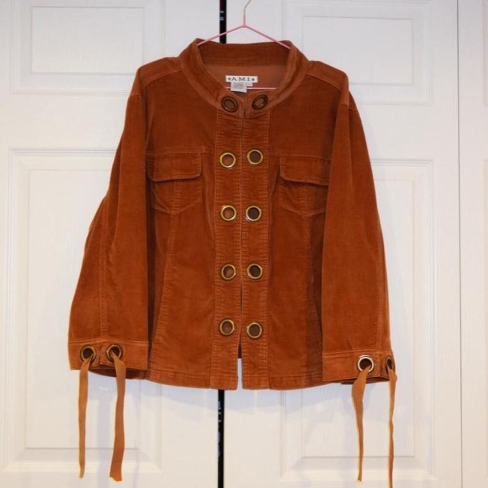 American-vintage Women's Brown and Orange Jacket